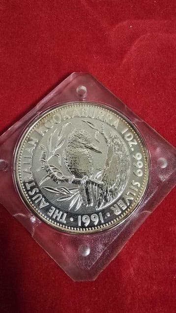 Australië. 5 Dollars 1991 Kookaburra, 1 Oz (Zonder