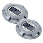 Voordeelset sterke aluminium LED grondspots op zonne-energie, Verzenden, Minder dan 50 watt, Nieuw, Rvs