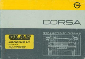 1985 Opel Corsa instructieboekje handleiding Nederlands, Verzenden