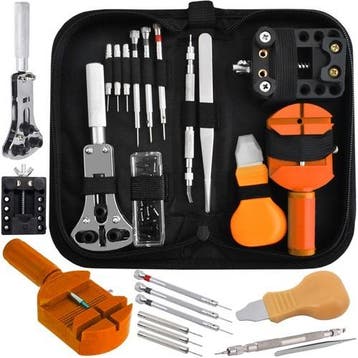 Horloge reparatie set - 13 delig - Met etui, Ophalen of Verzenden, Nieuw, Overige typen