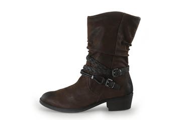 Puccetti Laarzen in maat 38 Grijs, Kleding | Dames, Schoenen, Hoge laarzen, Verzenden, Zo goed als nieuw, Grijs