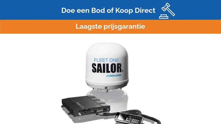 Bieden: Cobham SAILOR Fleet One Marine Satellite Communicat, Watersport en Boten, Navigatiemiddelen en Scheepselektronica, Kabel of Apparatuur