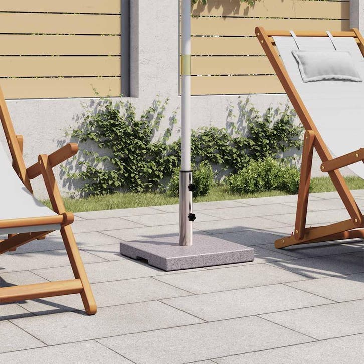 vidaXL Parasolvoet Graniet 20 kg vierkant, Tuin en Terras, Parasols, Parasolvoet, Nieuw, Minder dan 1 meter, Verzenden