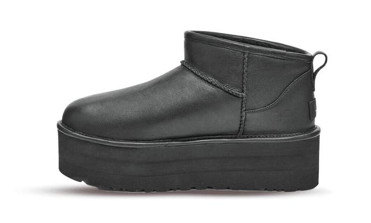 UGG Classic Ultra Mini Platform Black Leather (W), Kleding | Dames, Schoenen