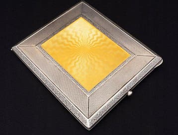 George Stockwell - Sigarettendoos - Art Deco .925 sterling