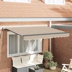 vidaXL Inklapbaar Zonnescherm Beige 300 x 200 cm Stof, Tuin en Terras, Zonneschermen, Verzenden, Nieuw
