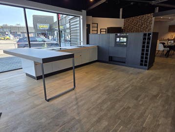 Nolte showroom keuken – Eiken nero/Platina - Compleet, Nieuw, Overige kleuren, Overige typen