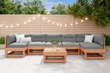 Modulaire massief Douglas hout  Loungeset / tuinset DHZ, Nieuw