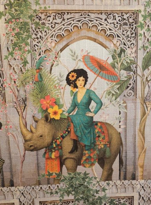 Stof Giardino delle Meraviglie Exclusieve stof Boheemse, Antiek en Kunst, Antiek | Kleden en Textiel