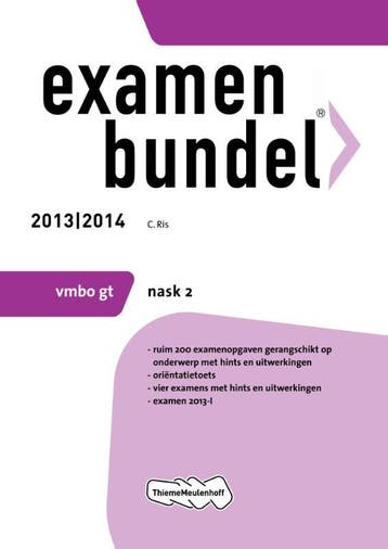 Examenbundel 2013/2014 vmbo-gt nask2 - C. Ris 9789006080070, Verzenden, Gelezen, C. Ris