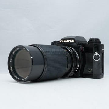 Olympus OM40 Program + Tefnon H/D-MC Zoom 4/80-200mm macro, Nieuw