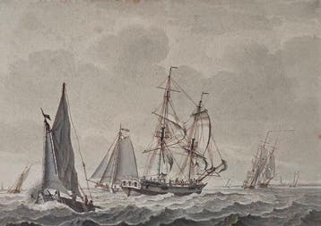 Cornelis(Colonel) Thim (1755-1813) - Zeegezicht