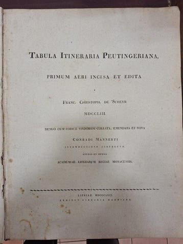 Franc. Christoph. de Scheyb; Conradi Mannerti - Tabula