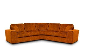 Hoekbankstel Berlicum - hoekbanken - Oranje, Nieuw, 150 cm of meer, Stof, 250 tot 300 cm