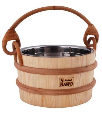 Sawo sauna emmer met RVS inzet, Verzenden, Nieuw