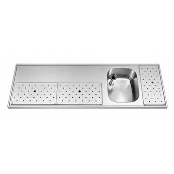 RVS / Inox spoeltapblad ST-BB180-1, Ophalen of Verzenden