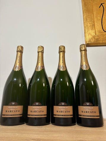 Marcato Lessini Durello Riserva 90 - Veneto DOC - 4 Magnums, Nieuw
