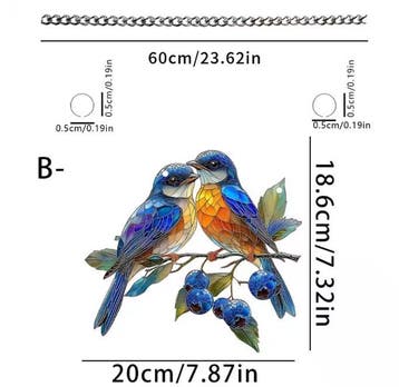 Acryl Vogel Raamhanger Zonvanger Bungelende Vogel Decor, Verzenden, Nieuw