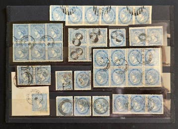 Spanje 1866/1867 - Posthistorie, een verzameling van meer, Gestempeld