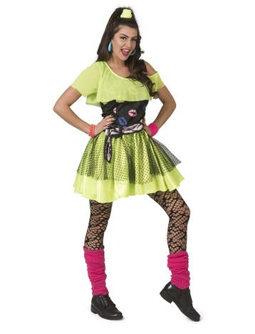 80s Jurk Neon Groen, Ophalen of Verzenden, Nieuw