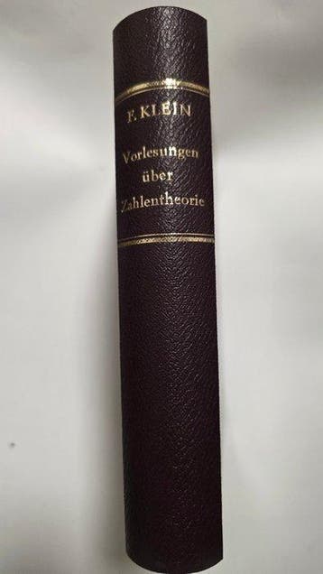 Felix Klein - Ausgewählte Kapitel der Zahlentheorie I - 1896