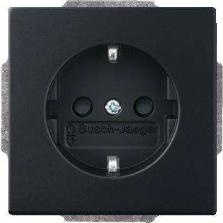 Busch-Jaeger Future Linear 1V wandcontactdoos met randaarde, Nieuw, Stopcontact