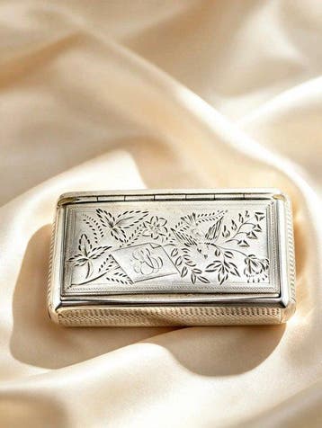 Doos - .925 zilver, Antiek en Kunst