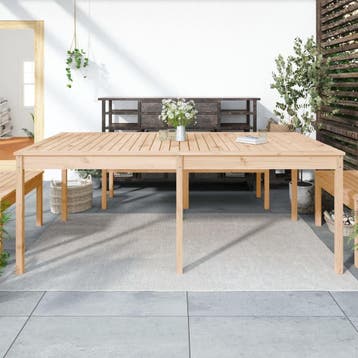Tuintafel 203cm - Massief Grenen | Retourdeal 35% Korting, Tuin en Terras, Ophalen of Verzenden, Zo goed als nieuw, Rechthoekig