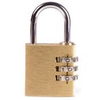 Tri-Circle Hangslot met cijfercode - Staal - 40 mm - 3-ci..., Ophalen of Verzenden, Nieuw