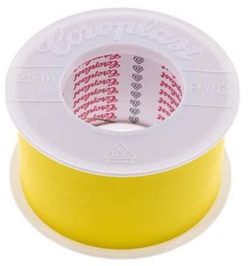 Elektrische Isolatietape Vde-Getest 50mm/25m Geel, Verzenden, Nieuw