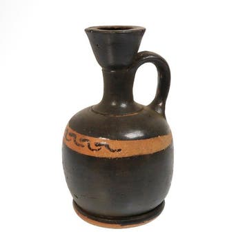 Oudgrieks, Campaniaans Terracotta Gedrongen lekythos met, Antiek en Kunst