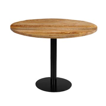 Mangohout Horecatafel Rond Ø100 cm, Verzenden, Rond, Nieuw, Industriële meubels