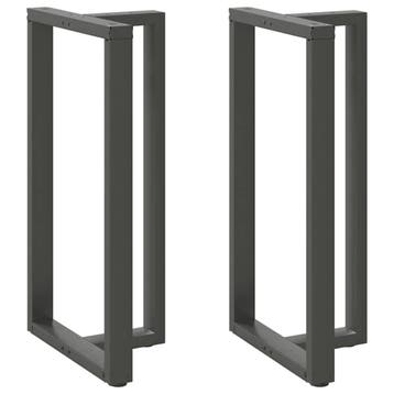vidaXL Bartafelpoten 2 st T-vormig 60x35x(110-111) cm staal, Verzenden, Nieuw