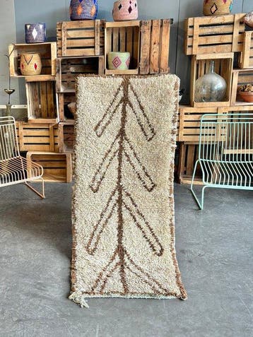 Vintage Moroccan Berber Rug – Handmade Wool Tribal Carpet –, Nieuw