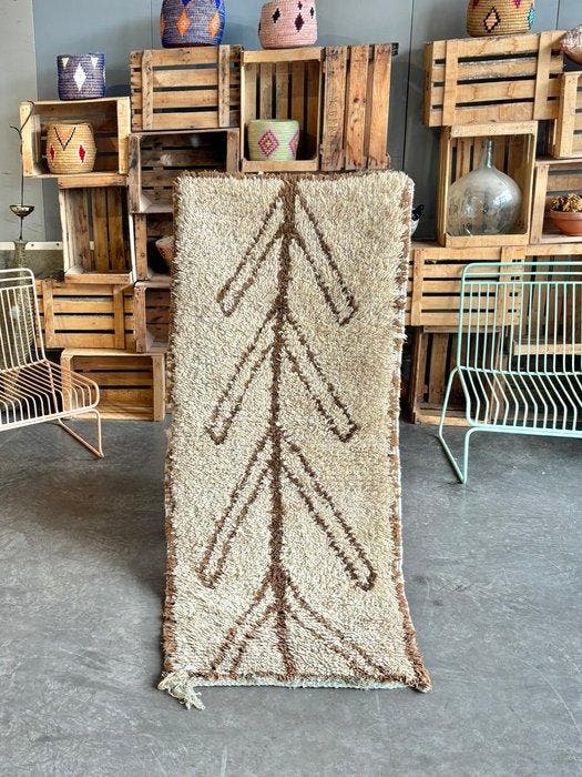 Vintage Moroccan Berber Rug – Handmade Wool Tribal Carpet –, Huis en Inrichting, Stoffering | Tapijten en Kleden