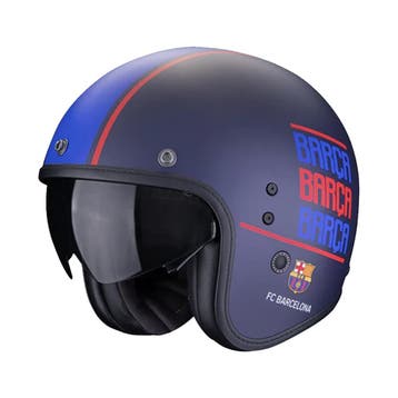 Scorpion Belfast Evo FC Barcelona Blauw Mat Jethelm, Jethelm, XXL, Nieuw met kaartje, Overige merken