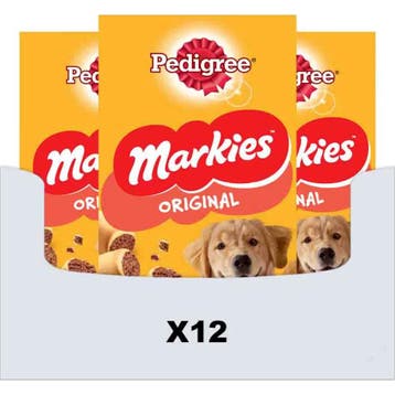 12x Pedigree Markies Original Hondensnacks Vlees 500 gr, Verzenden, Hond