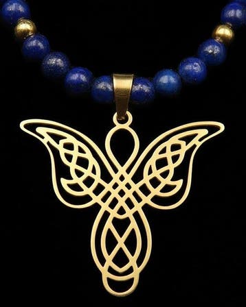 Lapis lazuli - Keltische Beschermengel in Lapis Lazuli: