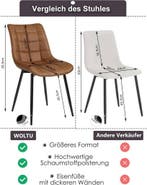 24goodz Eetkamerstoelen Set van 2 - Ergonomisch Ontwerp - Vl, Huis en Inrichting, Stoelen, Verzenden, Nieuw