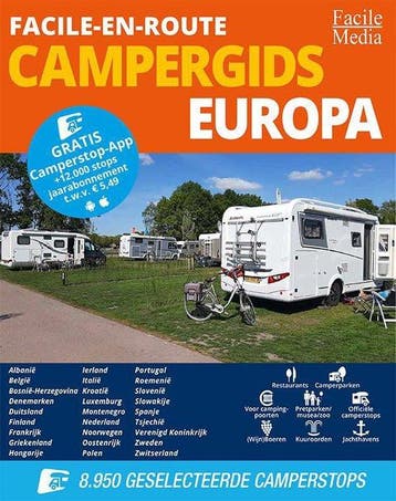 Facile-en-Route Campergids Europa 2021 9789076080703, Boeken, Reisgidsen, Verzenden, Gelezen