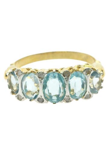 Zonder minimumprijs - Ring - 9 kt. Zilver, Geel goud, Nieuw