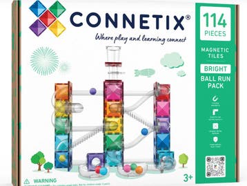 Connetix Ball Run Bright Pack 114 p van €99,95 voor €89,96, Ophalen of Verzenden, Nieuw