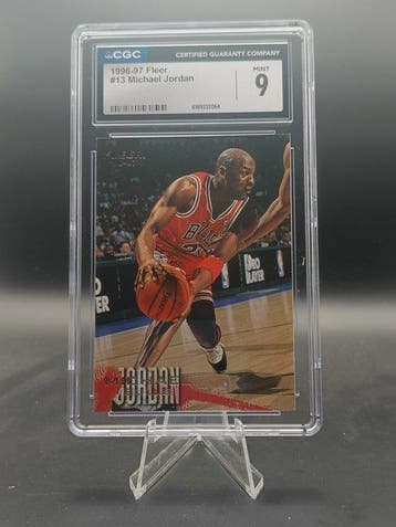 Fleer 1996-97 Michael Jordan #13 - CGC 9 Graded card, Nieuw