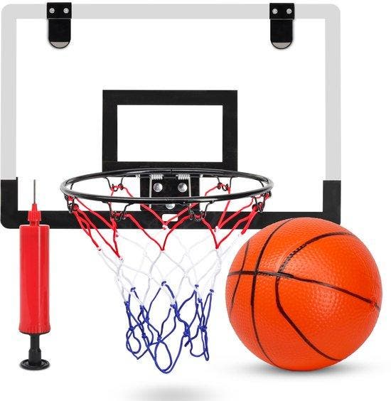 2dekans | Mini Basketbal set - Incl. Bal & Pomp - Hoop -, Hobby en Vrije tijd, Gezelschapsspellen | Overige, Zo goed als nieuw