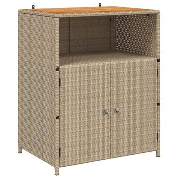 Opbergkast Poly Rattan 70x50cm | Laatste Stuk!, Ophalen of Verzenden, Gebruikt