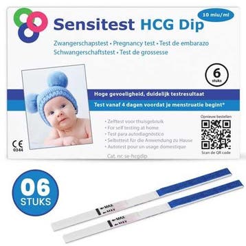 Sensitest Zwangerschapstest Dipstick Extra Vroeg 6 dagen, Verzenden, Nieuw