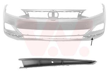 Grill in voorbumper rechts geschikt voor Polo 2G 2017-2021, Volkswagen, Rechts, Nieuw, Ophalen of Verzenden
