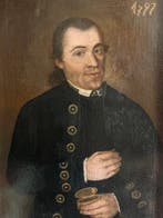 Franse school (XVIII) - Ritratto Nobiliare del Barone