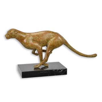 A BRONZE SCULPTURE OF A RUNNING COUGAR (Interieur), Verzenden, Nieuw