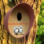 Vogelhuisjes met naam en afbeelding, Verzenden, Nieuw